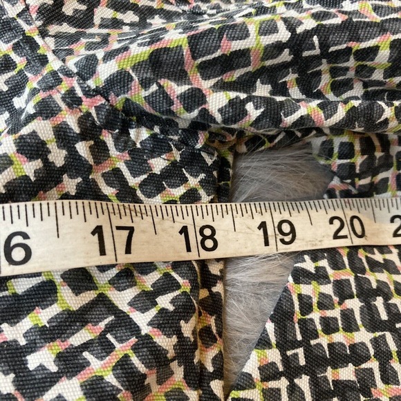 Cabi Jacket Sz Small geometric print moto womens zip up denim Colorful Casual - Picture 7 of 9